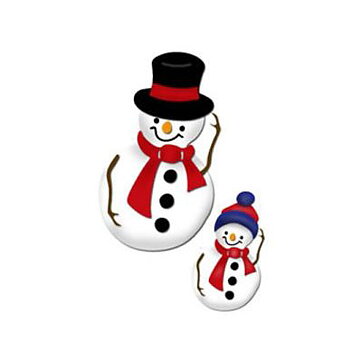 BK Dies 2x3+2x2 Christmas Snowman