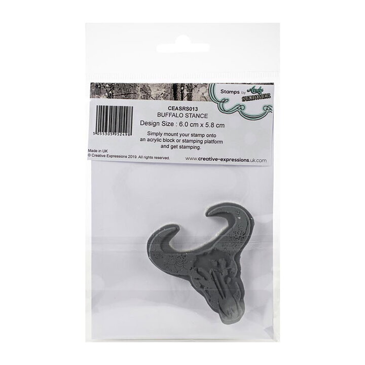 Creative Expressions Rubber Stamp - Buffalo Stance
