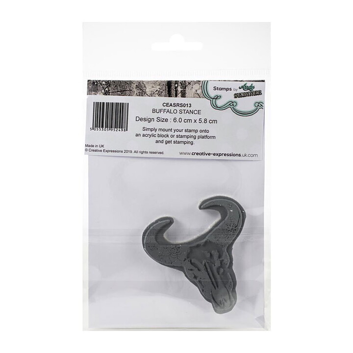 Creative Expressions Rubber Stamp - Buffalo Stance