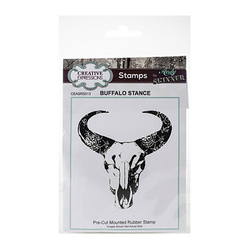Creative Expressions Rubber Stamp - Buffalo Stance