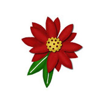 BK Dies 2.5x2.5 Christmas Poinsettia