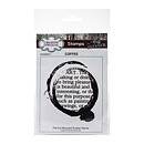 Creative Expressions Rubber Stamp - Coffee Art