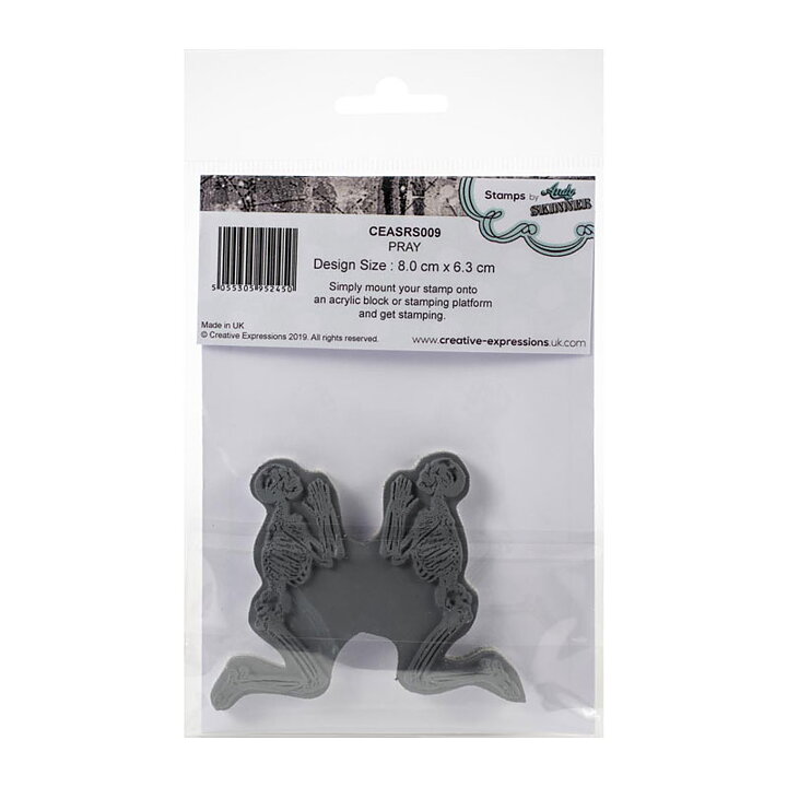 Creative Expressions Rubber Stamp - Pray