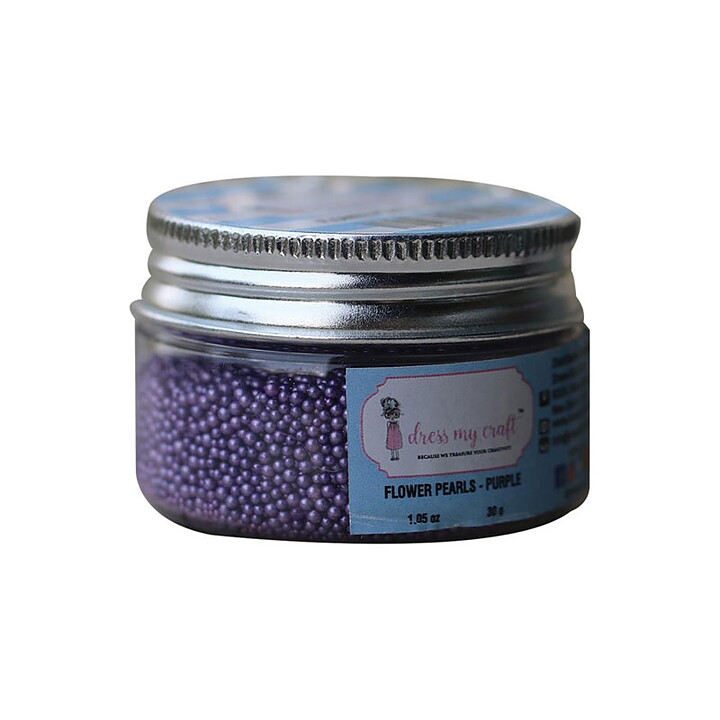 Dress My Craft Flower Pearls - Purple