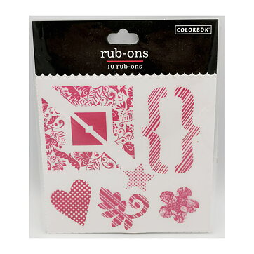Colorbök Rub-Ons Red