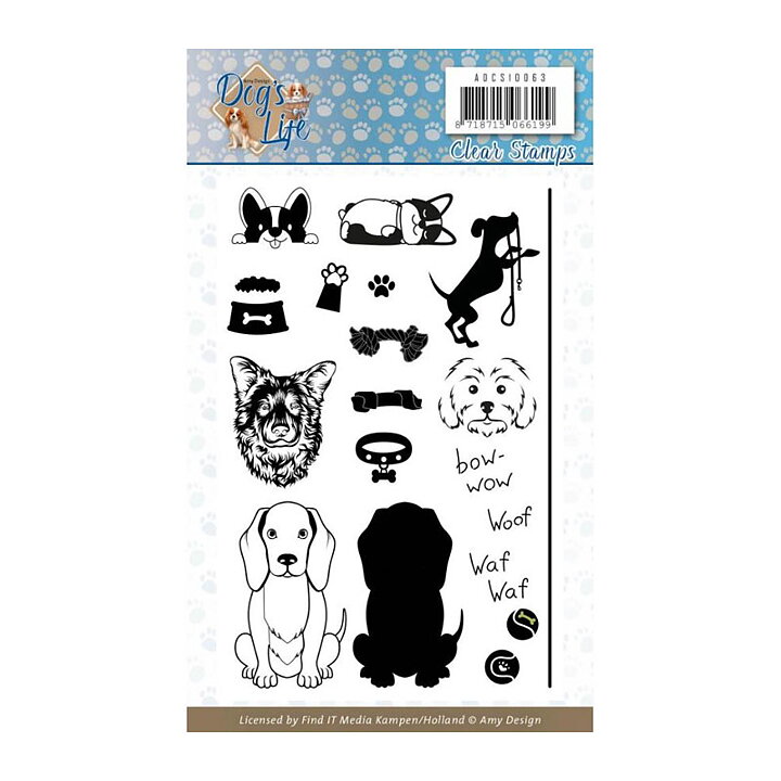 Find It Trading Clear Stamps - Dog's life