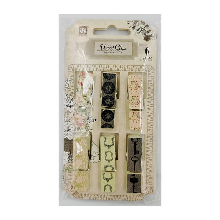Prima Marketing Wood Clips - 5