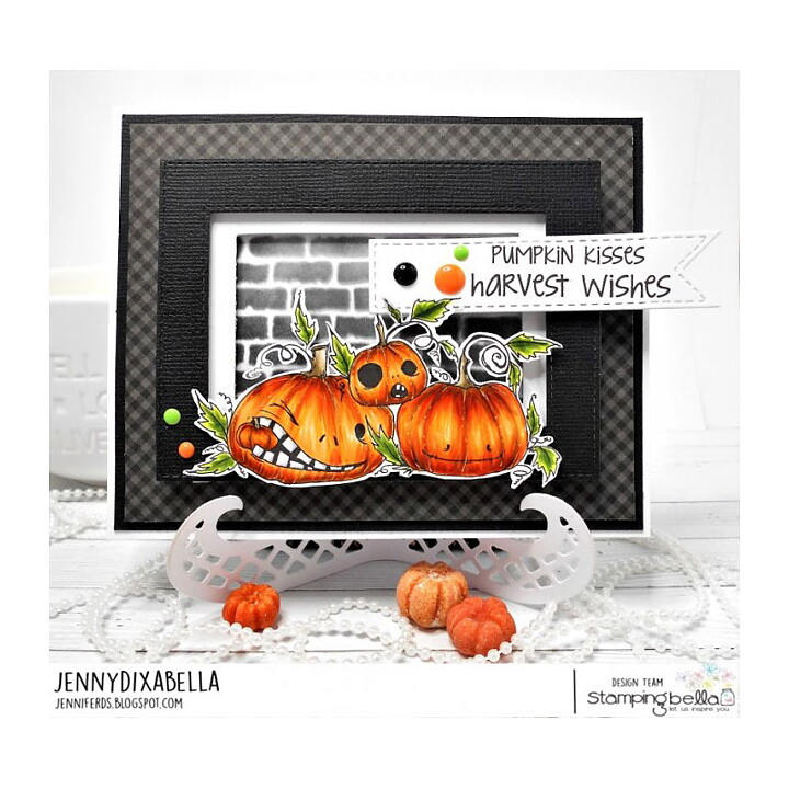 Stamping Bella Cling Rubber Stamps - Halloween Oddball Naughty Pumpkins