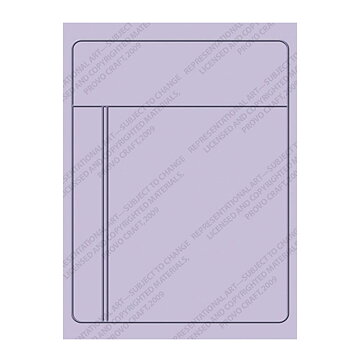 Provo Craft Cuttlebug Embossing Folder A2 - Journaling Card