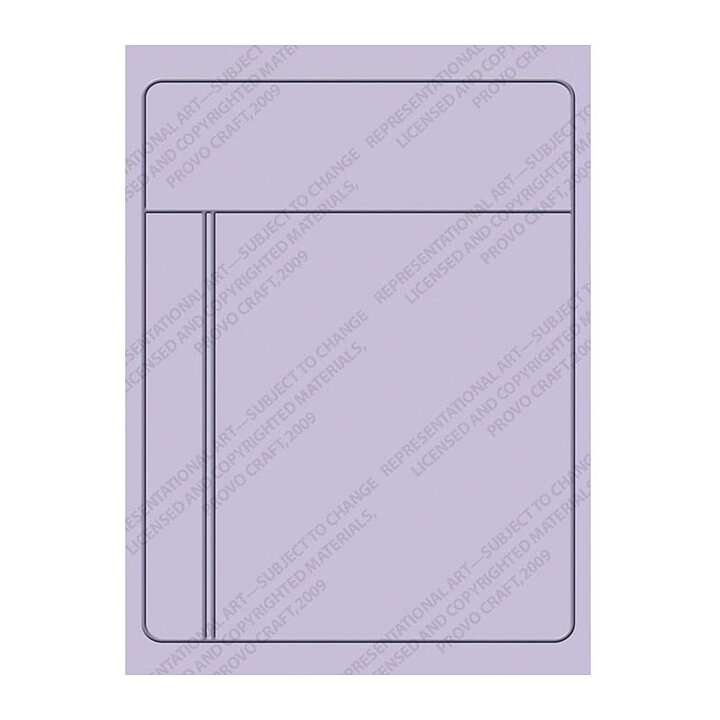 Provo Craft Cuttlebug Embossing Folder A2 - Journaling Card