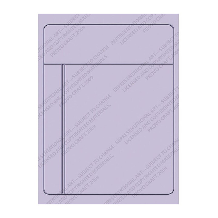 Provo Craft Cuttlebug Embossing Folder A2 - Journaling Card