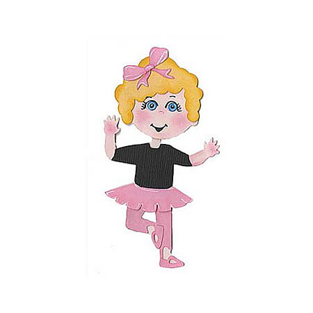 BK Dies 3x3 Kids Paper Doll Ballet Costume