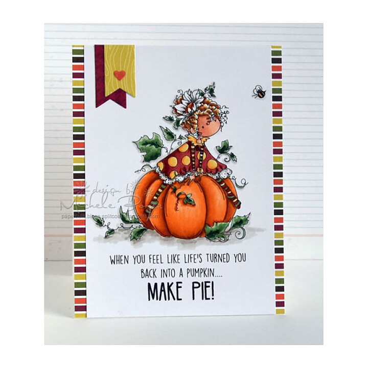 Stamping Bella Cling Rubber Stamps - Halloween Tiny Townie Patricia Loves Pumpkins