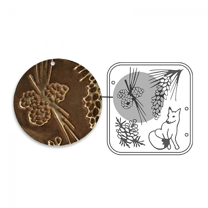 Sizzix DecoEmboss Dies Vintaj - Pine Forest