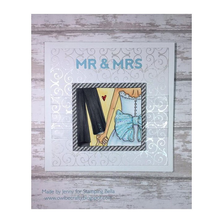 Stamping Bella Cling Rubber Stamps - Closeups "I Do"