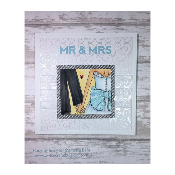 Stamping Bella Cling Rubber Stamps - Closeups "I Do"