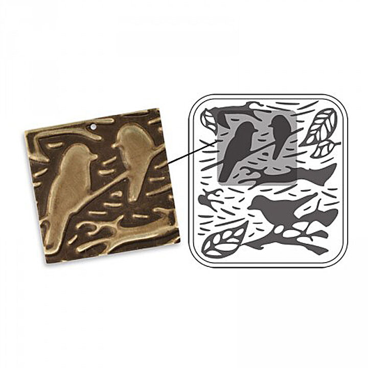 Sizzix DecoEmboss Dies Vintaj - Woodland Birds