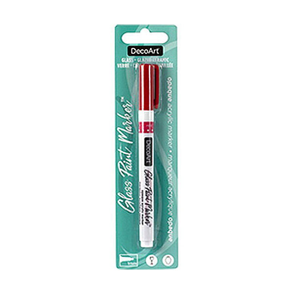 DecoArt Opaque Glass Paint Marker - Red