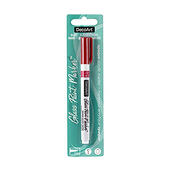 DecoArt Opaque Glass Paint Marker - Red