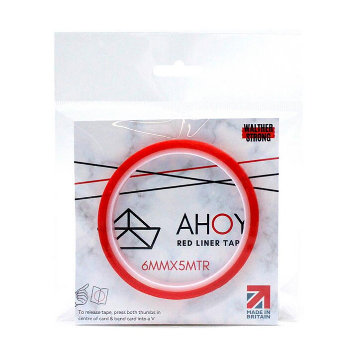 Walter Strong Ahoy Red Line Tape - 6 mm