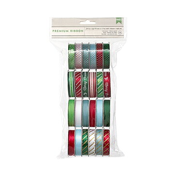 American Crafts Ribbon Value Pack - Peppermint Express
