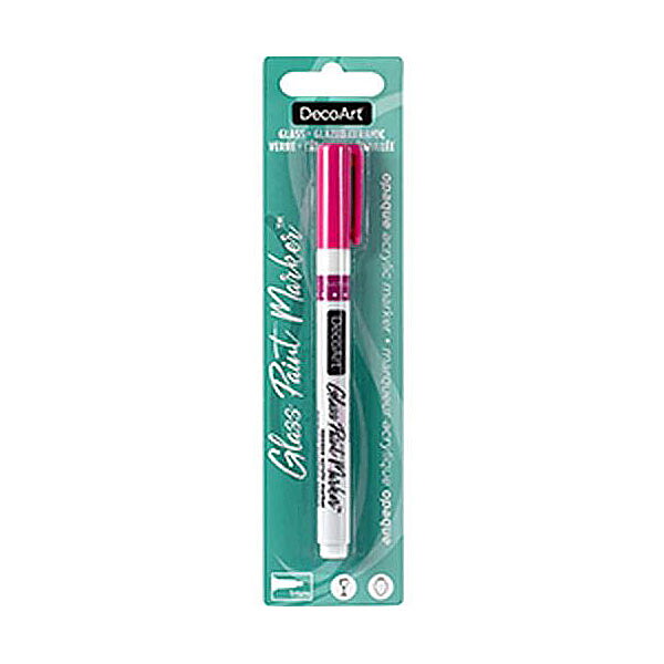DecoArt Opaque Glass Paint Marker - Fuchsia