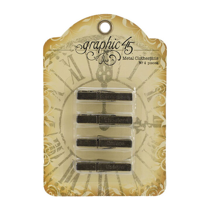 Graphic45 Ornate Metal Clothespins