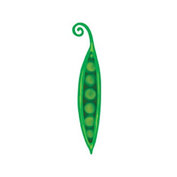 BK Dies 2x3 Food Pea Pod Swirly