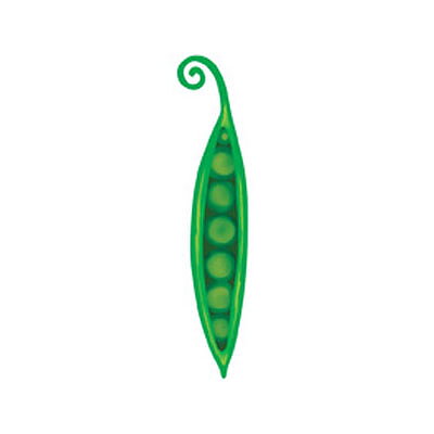 BK Dies 2x3 Food Pea Pod Swirly