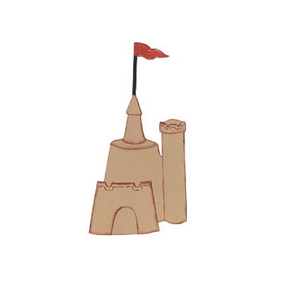 BK Dies 3x4 Beach Sandcastle