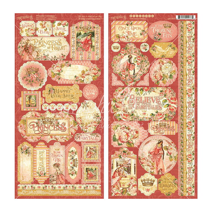 Graphic 45 Cardstock Stickers - Princess