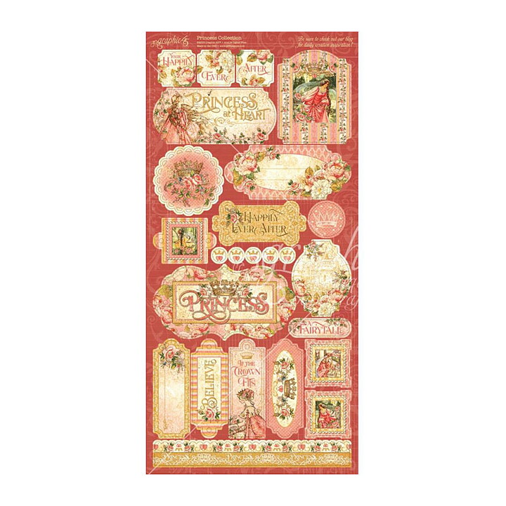 Graphic 45 Cardstock Stickers - Princess