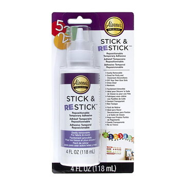 Aleene's Stick & Restick Adhesive Carded  