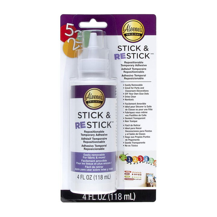 Aleene's Stick & Restick Adhesive Carded