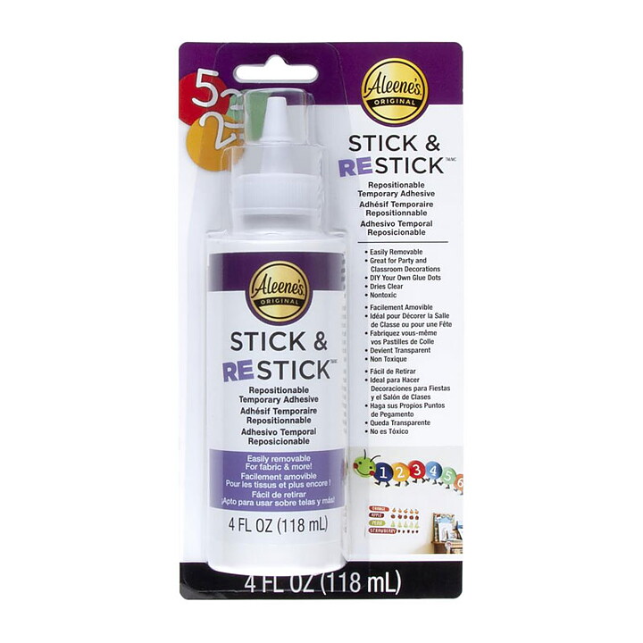 Aleene's Stick & Restick Adhesive Carded