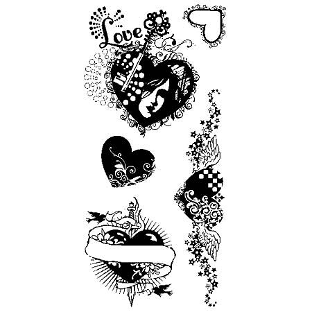 Inkadinkado Clear Stamps - Heart Affair