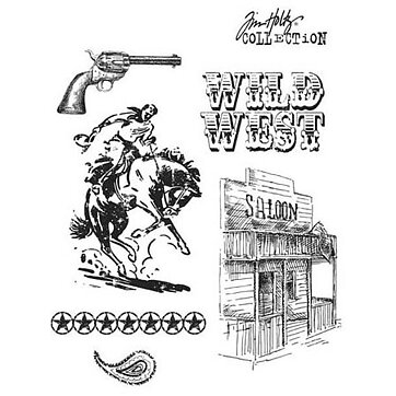 Tim Holtz Stampers Anonymous set - Wild West