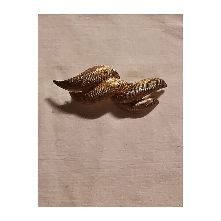 Brooch Monet Vintage - Braided Leaves