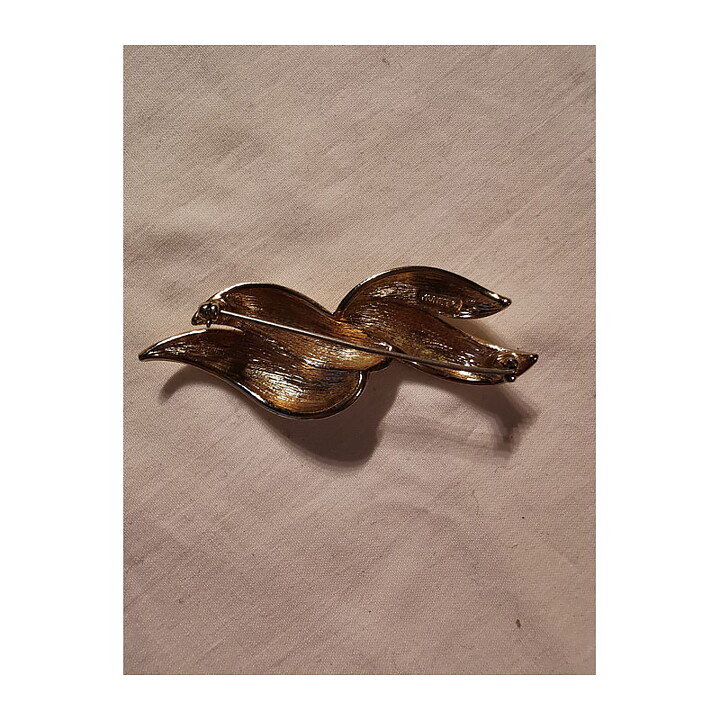 Brooch Monet Vintage - Braided Leaves