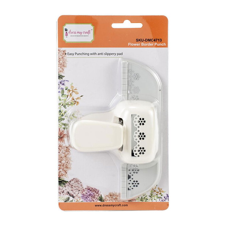 Dress My Craft Paper Border Punch - Flower