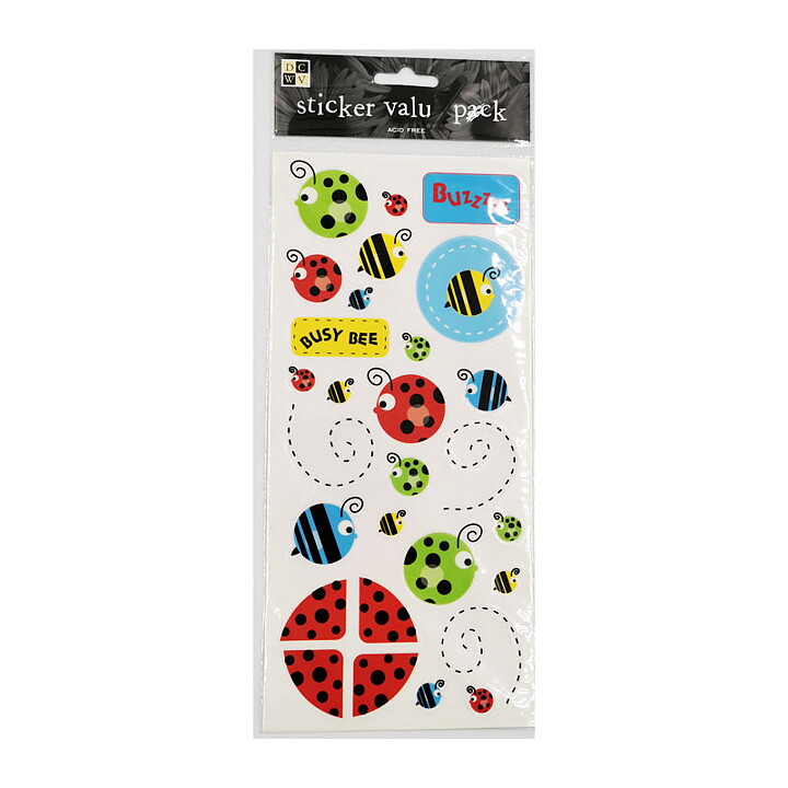 DCWV Stickers Value Pack - Buzz Bugs