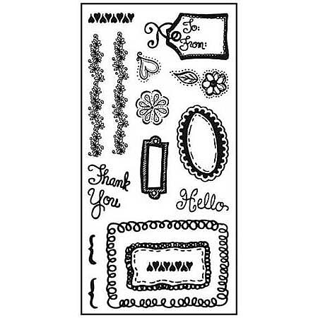 Fiskars Clear Stamps - Oodles of Doodles