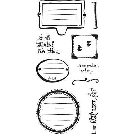 Fiskars Clear Stamps - Noteworthy