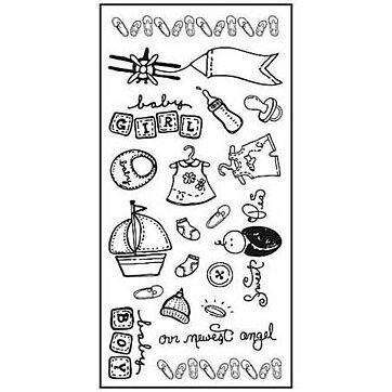 Fiskars Clear Stamps - Sweet Pea