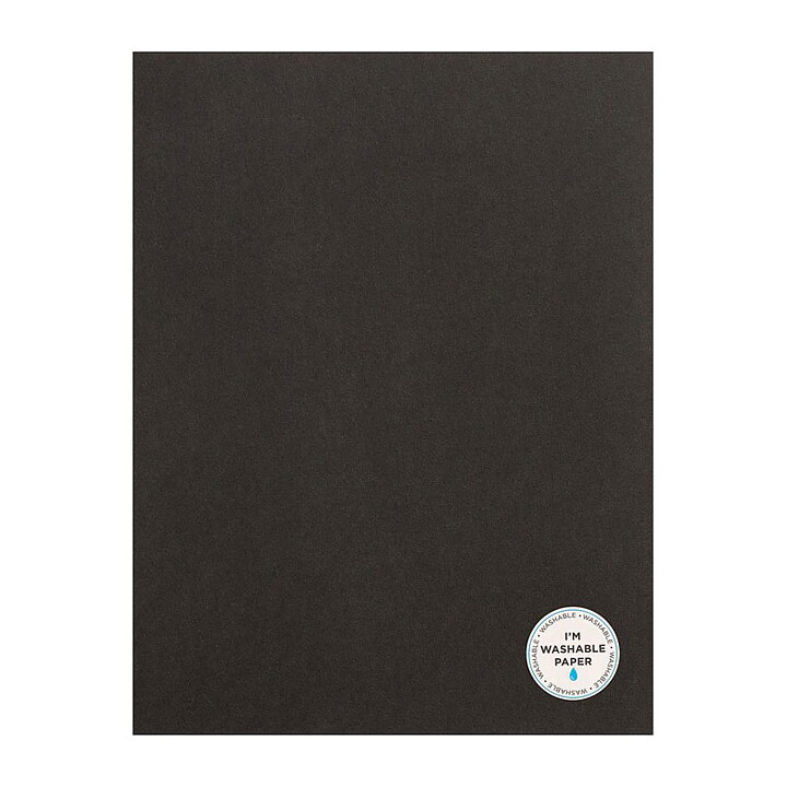 American Crafts Washable Matte Paper 8.5"x11" - Black