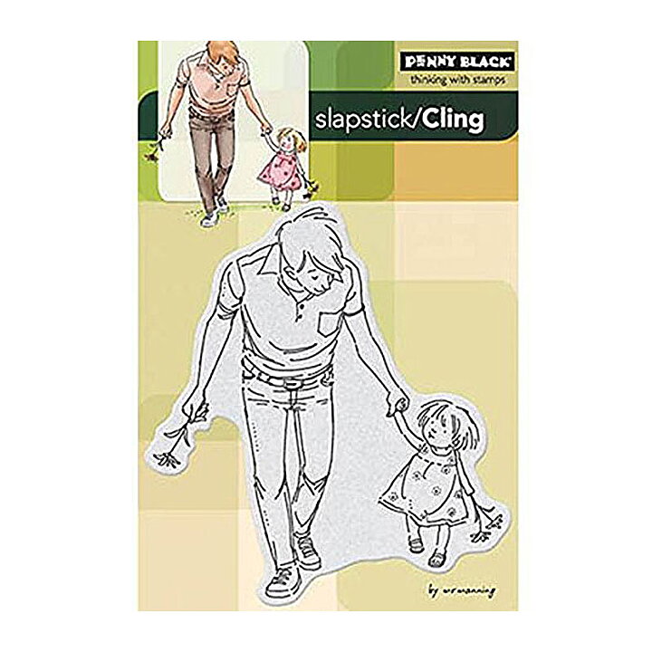 Penny Black Rubber Stamps Slapstick - Hand in Hand