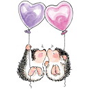 Penny Black Rubber Stamps Slapstick - Hedgehog Kisses