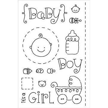 Doodlebug Design Clear Stamps - Baby 1