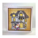 Stamping Bella Cling Rubber Stamps - Halloween Little Bits Haunted House