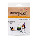 Stamping Bella Cling Rubber Stamps - Halloween The Wizard, The Witch & The Cauldron Chicks